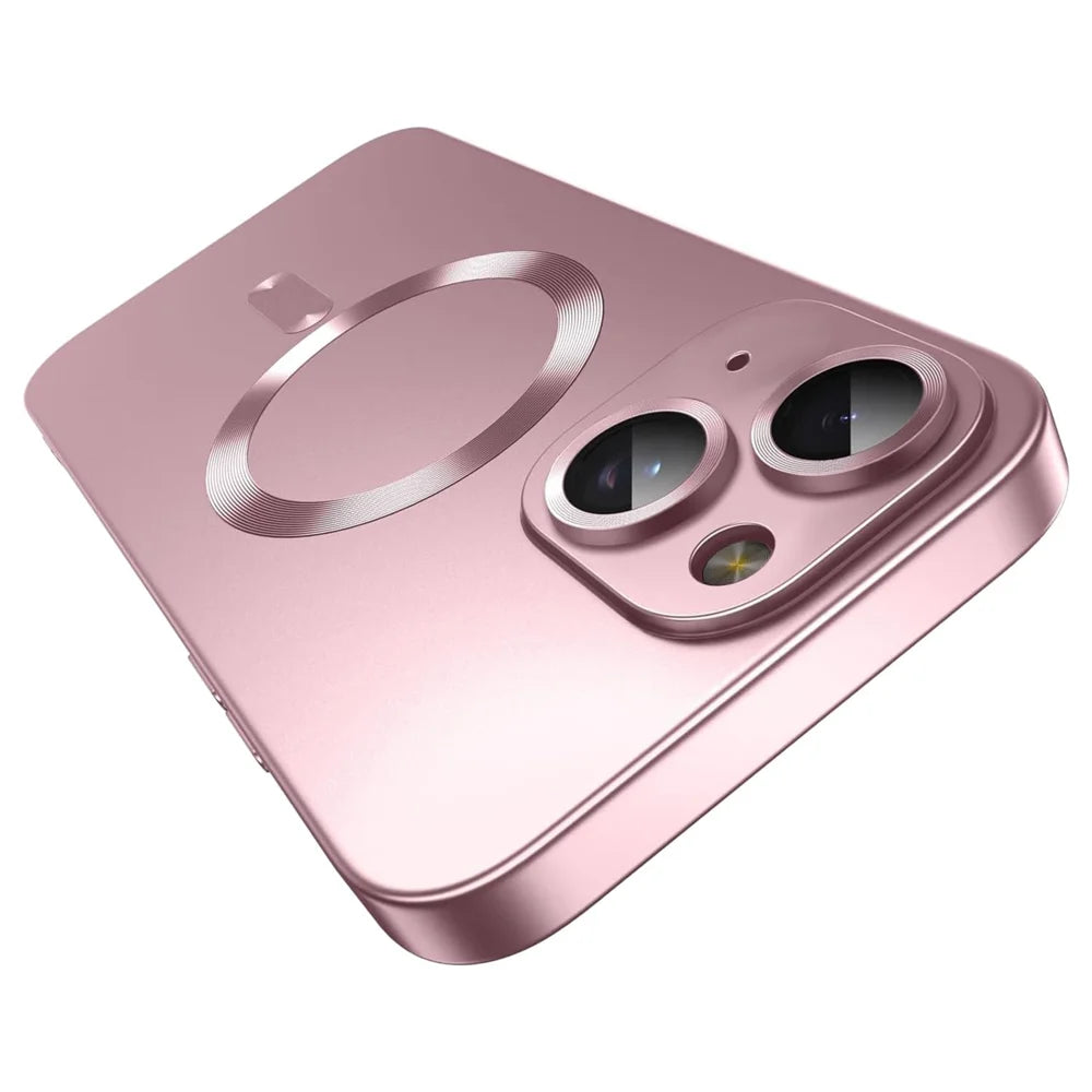 For iPhone 14 Case Compatible with MagSafe Ultra Thin TPU Phone Cover with Lens Protection - Pink - 1