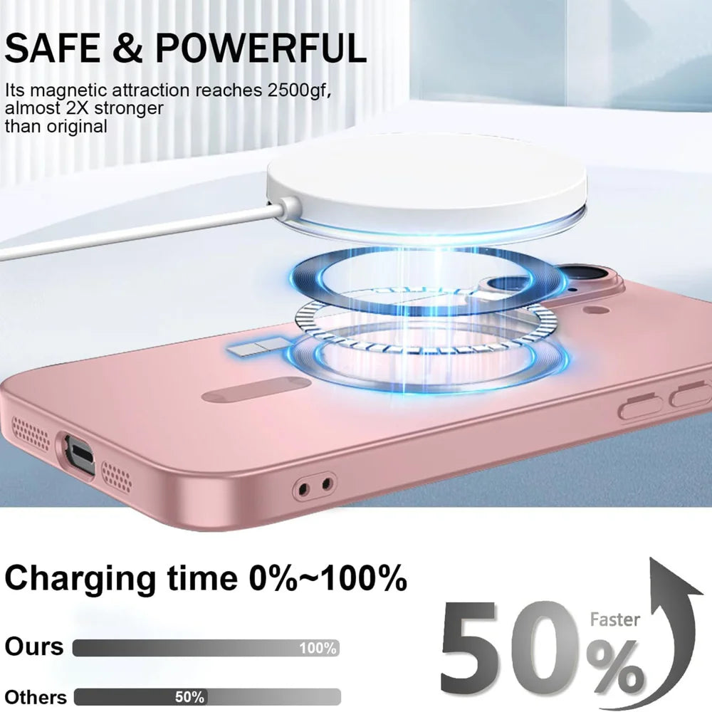 For iPhone 17 Case Compatible with MagSafe Ultra Thin TPU Phone Cover with Lens Protection - Pink - 2