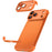 For iPhone 17 Pro Max Case Frameless Phone Corner Pad TPU Bumper Cover with Camera Lens Protector - Orange - 1
