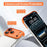 For iPhone 17 Pro Max Case Frameless Phone Corner Pad TPU Bumper Cover with Camera Lens Protector - Orange - 5