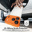 For iPhone 17 Pro Max Case Frameless Phone Corner Pad TPU Bumper Cover with Camera Lens Protector - Orange - 6