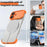 For iPhone 17 Case Frameless Phone Corner Pad TPU Bumper Cover with Camera Lens Protector - Orange - 4
