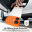 For iPhone 17 Case Frameless Phone Corner Pad TPU Bumper Cover with Camera Lens Protector - Orange - 6