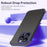 For iPhone 15 Pro Case Frameless Phone Corner Pad TPU Bumper Cover with Camera Lens Protector - Purple - 2