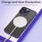 For iPhone 13 Pro Max Case Frameless Phone Corner Pad TPU Bumper Cover with Camera Lens Protector - Purple - 4