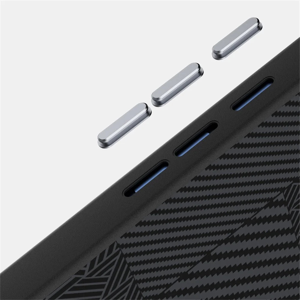 ABEEL For Google Pixel 10a Magnetic Case PC + TPU + Aluminum Alloy + PU Leather Slim Phone Back Cover - Texture 3 - 5