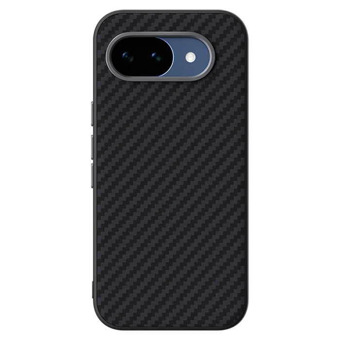 ABEEL For Google Pixel 10a Magnetic Case Carbon Fiber Texture Phone Back Cover - Black - 2