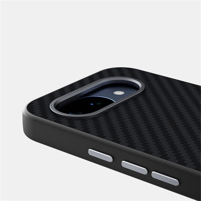 ABEEL For Google Pixel 10a Magnetic Case Carbon Fiber Texture Phone Back Cover - Black - 6