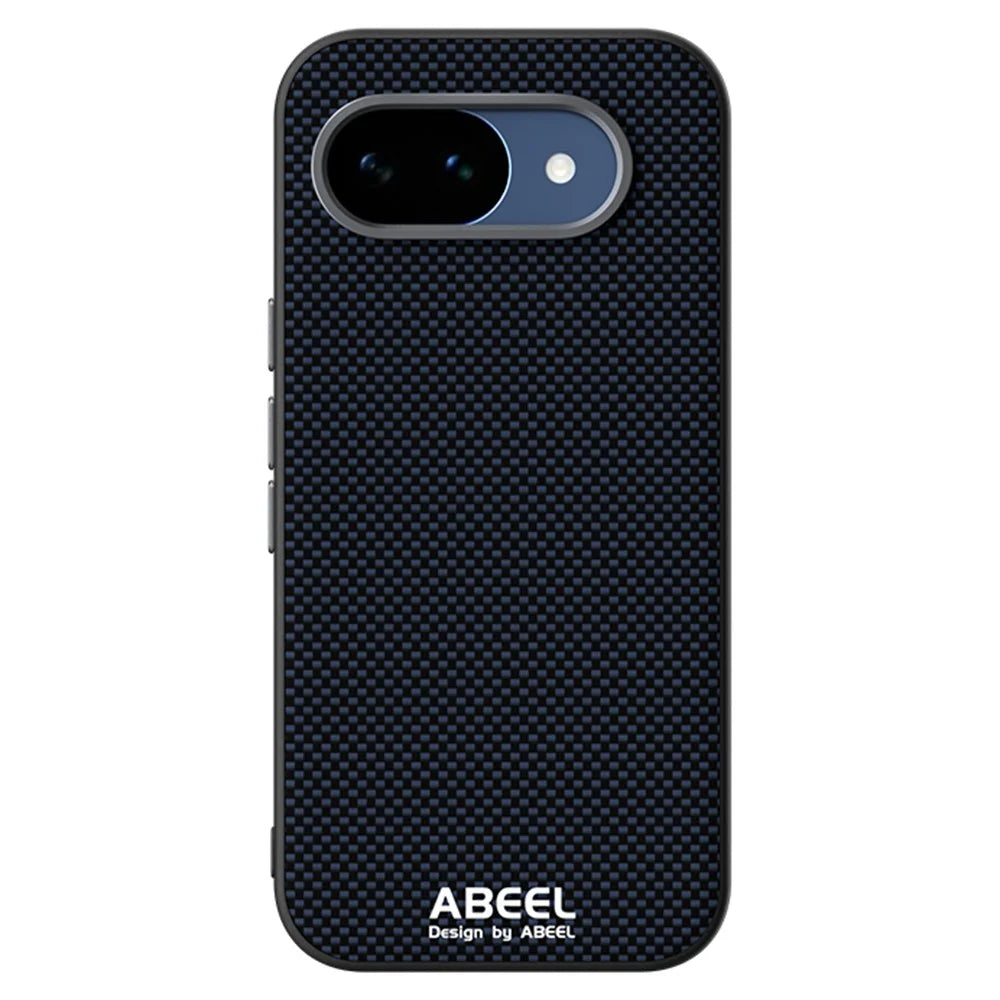 ABEEL For Google Pixel 10a Magnetic Case Printed PC TPU Aluminum Alloy Leather Phone Cover - Black - 2