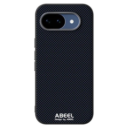 ABEEL For Google Pixel 10a Magnetic Case Printed PC TPU Aluminum Alloy Leather Phone Cover - Black - 2