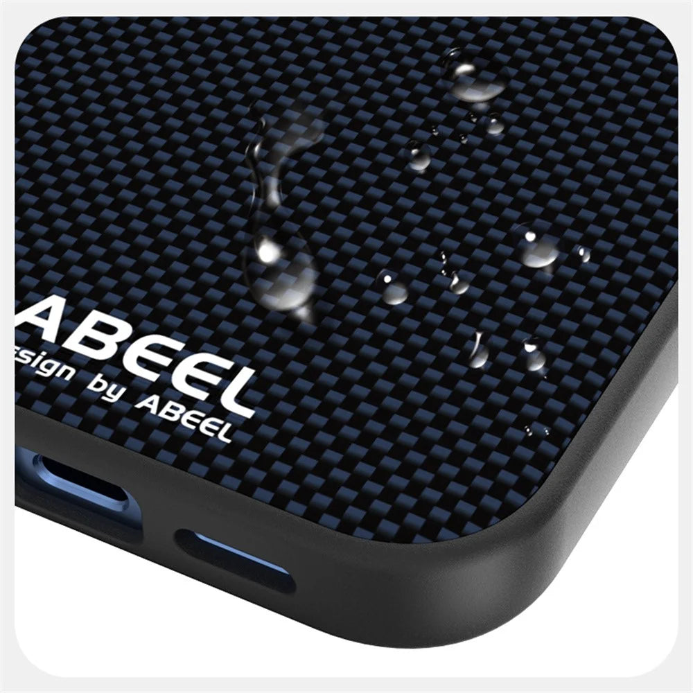 ABEEL For Google Pixel 10a Magnetic Case Printed PC TPU Aluminum Alloy Leather Phone Cover - Black - 4