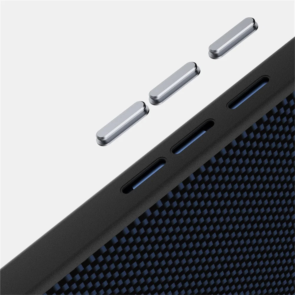 ABEEL For Google Pixel 10a Magnetic Case Printed PC TPU Aluminum Alloy Leather Phone Cover - Black - 5