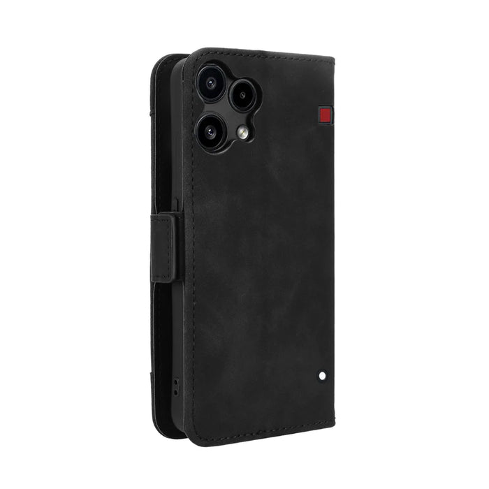 For Nothing Phone (3a) Lite 5G Leather Case Phone Wallet Cover with Multiple Card Slots - Black - 7
