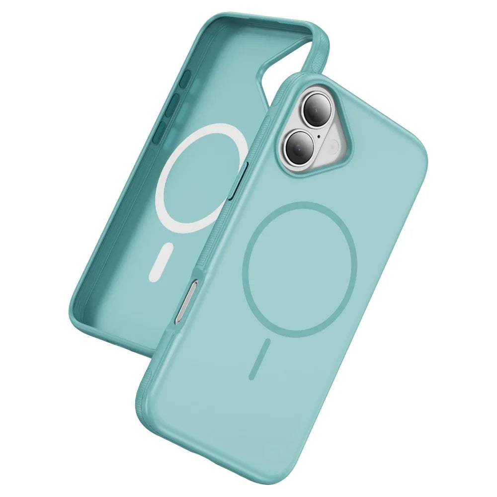 For iPhone 17 Case Compatible with MagSafe PC + TPU Anti-Slip Side Edge Phone Cover - Baby Blue - 1