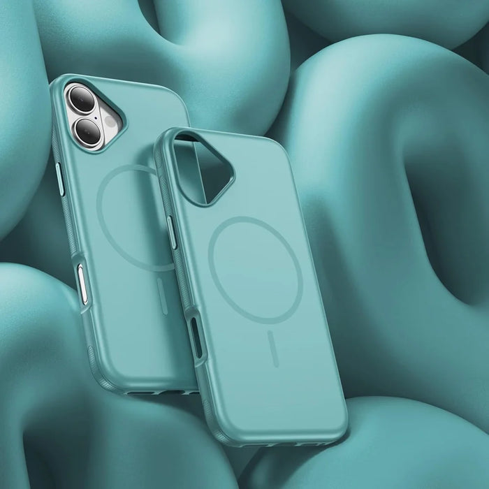 For iPhone 17 Case Compatible with MagSafe PC + TPU Anti-Slip Side Edge Phone Cover - Baby Blue - 7