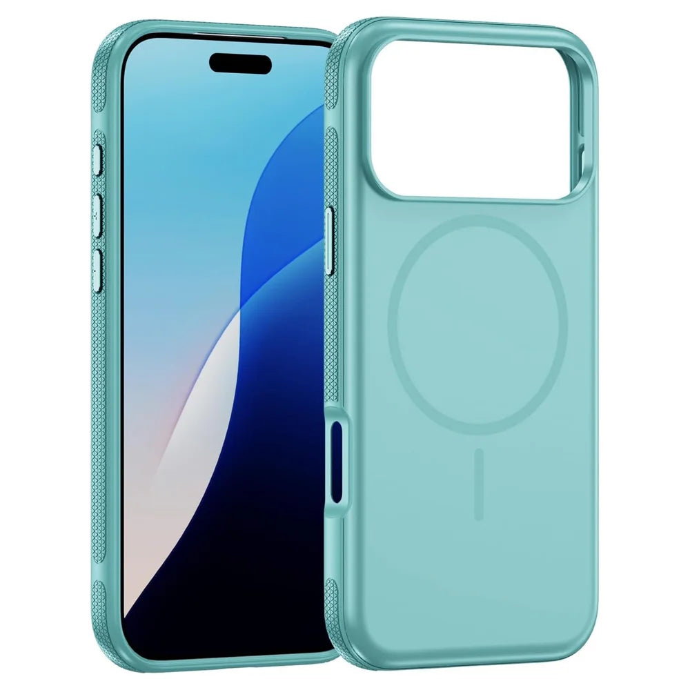 For iPhone 18 Pro / 17 Pro Case Compatible with MagSafe PC + TPU Anti-Slip Side Edge Phone Cover - Baby Blue - 2