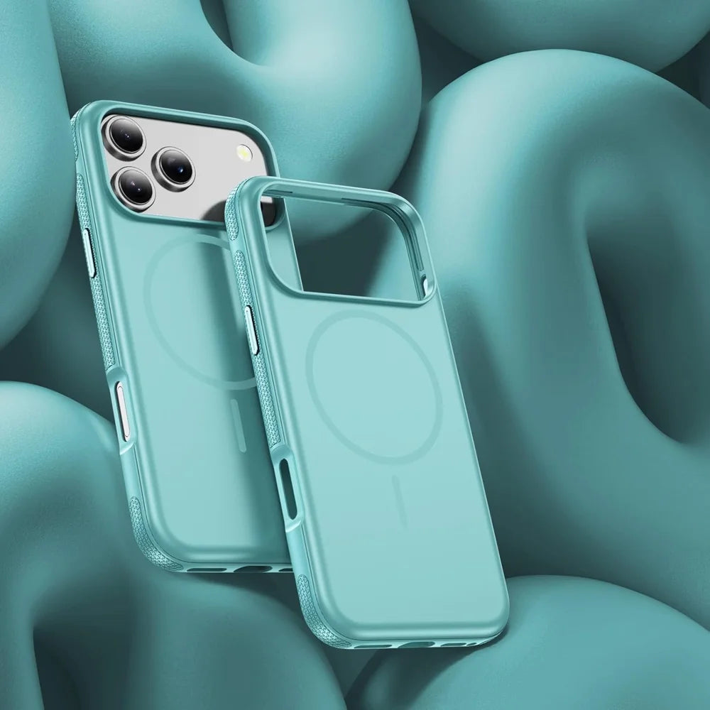 For iPhone 18 Pro / 17 Pro Case Compatible with MagSafe PC + TPU Anti-Slip Side Edge Phone Cover - Baby Blue - 7