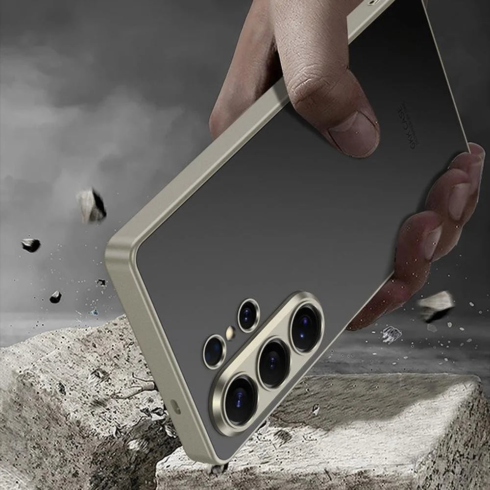 GKK For Samsung Galaxy S26 Ultra Case Skin Touch AG PC + TPU Phone Back Cover - Black - 6