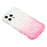 For iPhone 16 Pro Case Epoxy Butterfly Design Rhinestone Decor Gradient Shockproof TPU Phone Cover - White  /  Pink - 4
