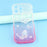 For iPhone 16 Pro Case Epoxy Butterfly Design Rhinestone Decor Gradient Shockproof TPU Phone Cover - White  /  Pink - 6