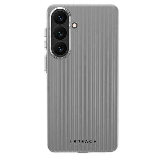 LEREACH TOC Series for Samsung Galaxy S26+ Case Flowing Grid PC Phone Cover - Orange - 2