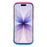 For iPhone 17 Case Sparkle Rhinestone Decor TPU Phone Cover with Glitter Gradient Card - Purple  /  Blue - 2
