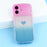 For iPhone 17 Case Sparkle Rhinestone Decor TPU Phone Cover with Glitter Gradient Card - Purple  /  Blue - 6