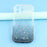 For iPhone 16 Pro Max Case Glitter Epoxy Design TPU Phone Cover with Sparkly Rhinestone Decor Wave Frame - Gradient Black - 6