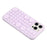 For iPhone 16 Pro Case Suction Cup Silicone Phone Cover with Fabric Lining - Light Purple - 5