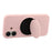 For iPhone 16 Silicone Case Wave Pattern Folding Kickstand Phone Cover Built-In Soft Fabric Lining - Pink - 4