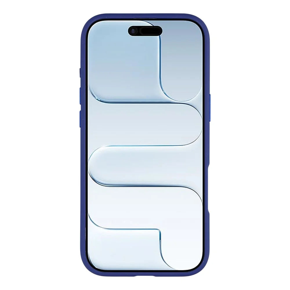 JAUCASE For iPhone Air Case Rotating Kickstand Skin-Touch Matte PC + TPU Phone Cover - Transparent Blue - 2