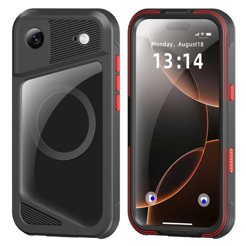 SHELLBOX GTM Series For iPhone Air Magnetic Case IP68 Waterproof TPU PC Metal Frame Diving Phone Cover - 1