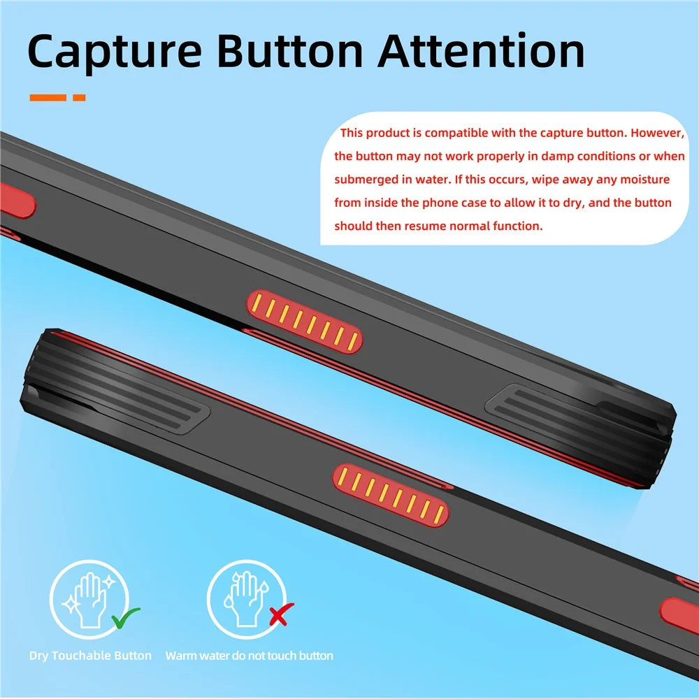SHELLBOX GTM Series For iPhone Air Magnetic Case IP68 Waterproof TPU PC Metal Frame Diving Phone Cover - 4