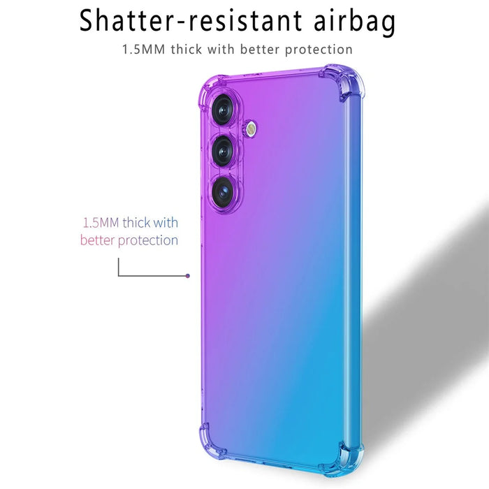 For Samsung Galaxy A56 5G Case Gradient Color TPU Phone Case Anti-Drop Phone Cover - Purple  /  Blue - 2