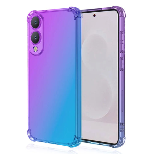 For Samsung Galaxy S25 Edge Case Gradient Color TPU Phone Case Anti-Drop Phone Cover - Purple  /  Blue - 1