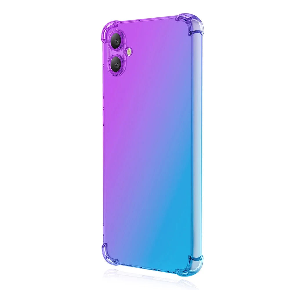 For Samsung Galaxy A06 4G Case Gradient Color TPU Anti-Drop Phone Cover - Purple  /  Blue - 2