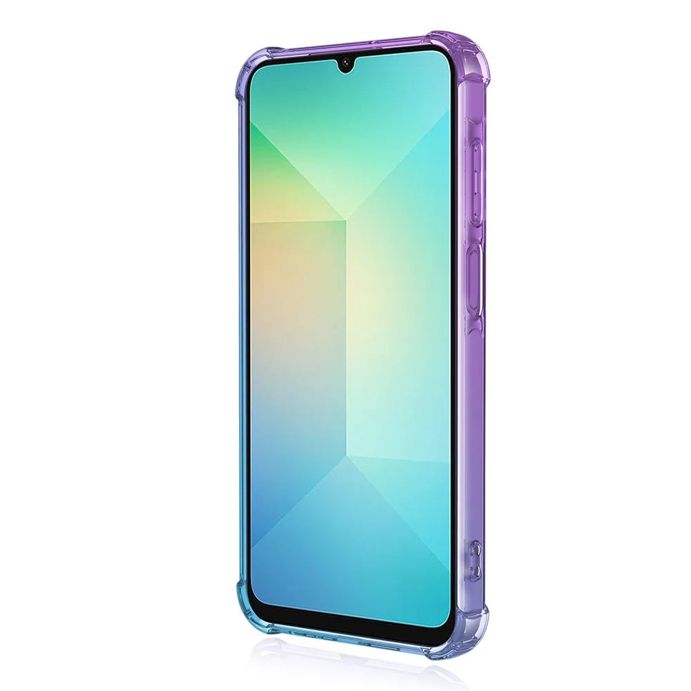 For Samsung Galaxy A06 4G Case Gradient Color TPU Anti-Drop Phone Cover - Purple  /  Blue - 3