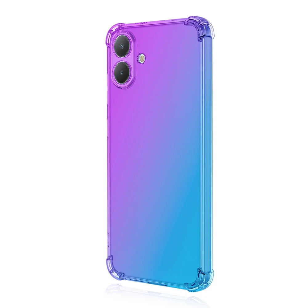 For Samsung Galaxy A08 5G / A07 5G / A07 4G Case Gradient Color TPU Anti-Drop Phone Cover - Purple  /  Blue - 2