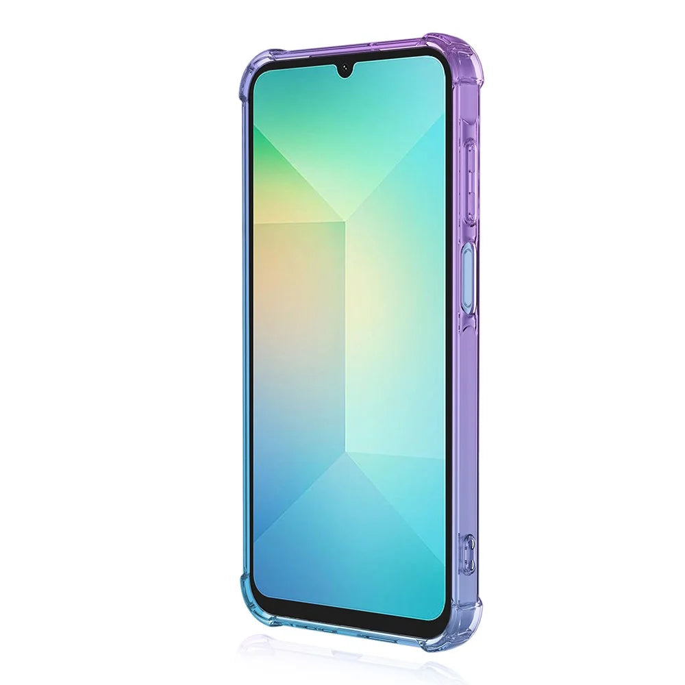 For Samsung Galaxy A08 5G / A07 5G / A07 4G Case Gradient Color TPU Anti-Drop Phone Cover - Purple  /  Blue - 3