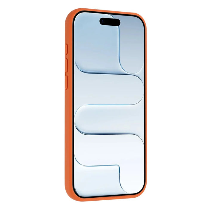 For iPhone 17 Pro Magnetic Case Rotary Kickstand Skin Touch PC + TPU Phone Cover Support Wireless Charging - Orange - 4