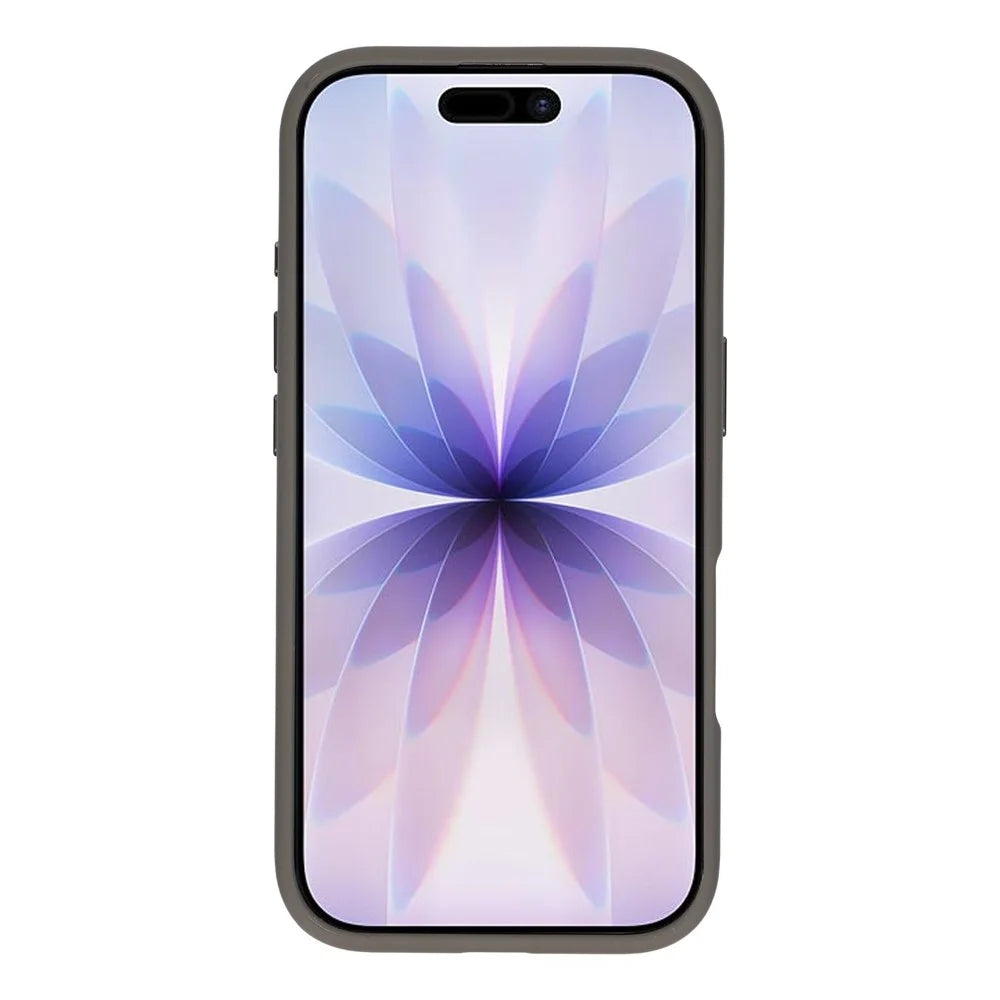 JAUCASE For iPhone 17 Case Rotating Kickstand Skin-Touch Matte PC + TPU Phone Cover - Titanium Grey - 2