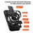 For iPhone 16 Case Compatible with MagSafe Ring Holder Foldable Kickstand TPU PC Phone Cover with Camera Lens Slider - Black - 5