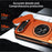 For iPhone Air Case Compatible with MagSafe Ring Holder Foldable Kickstand TPU PC Phone Cover with Camera Lens Slider - Orange - 5