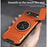 For iPhone Air Case Compatible with MagSafe Ring Holder Foldable Kickstand TPU PC Phone Cover with Camera Lens Slider - Orange - 6