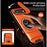 For iPhone Air Case Compatible with MagSafe Ring Holder Foldable Kickstand TPU PC Phone Cover with Camera Lens Slider - Orange - 7