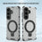 For Samsung Galaxy S26+ Magnetic Case with Kickstand PC + TPU Phone Cover - Transparent - 2