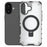 For iPhone 17 Magnetic Case with Kickstand PC + TPU Phone Cover Compatible with MagSafe - Transparent - 4