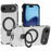 For iPhone Air Magnetic Case with Kickstand PC + TPU Phone Cover Compatible with MagSafe - Transparent - 1