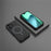 For iPhone 17 Case Compatible with MagSafe Corrugated Texture Heat Dissipation TPU + PC Phone Back Cover - Black - 4