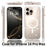For iPhone 16 Pro Max Magnetic Case Glitter Design TPU PC PET Drop Proof Phone Cover - Transparent - 2